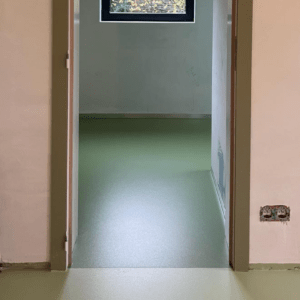 Polyurethaan gietvloer - PU vloer - Groen - naadloze vloer