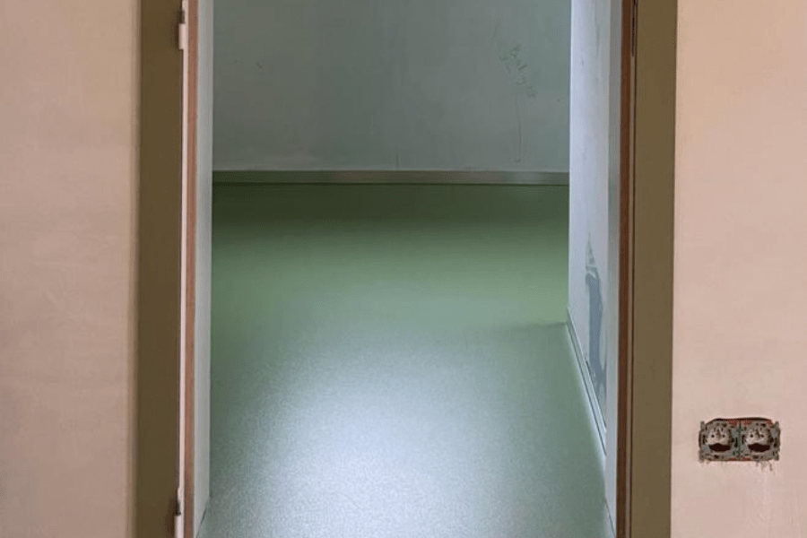 Polyurethaan gietvloer - PU vloer - Groen - naadloze vloer
