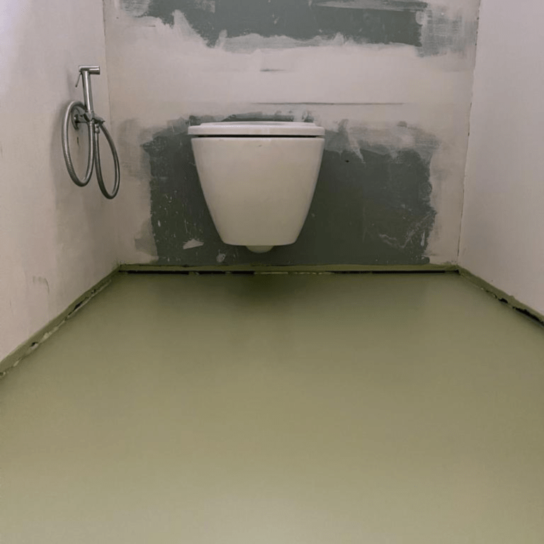 Polyurethaan gietvloer - PU vloer - Groen - naadloze vloer